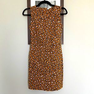 Cheetah Print Sheath Dress